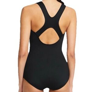 baleaf Athletic Training Swimsuit Women’s LARGE One Piece Keyhole Black NEW
